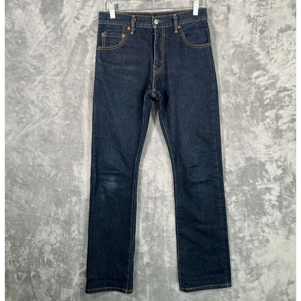 Levis 517 Jeans Mens 29x32 Slim Bootcut Dark Blue Western Cowboy Denim Rodeo